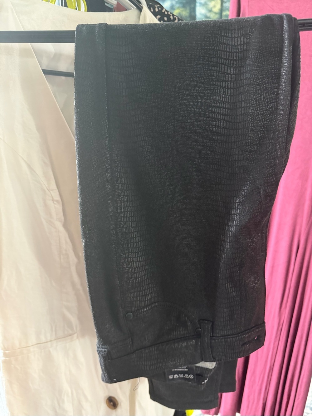 Liverpool Black Faux Croc Pants